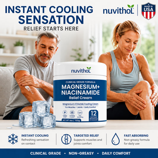 Finally Find Relief: Clinical Magnesium Cream for Sore Muscles & Joints